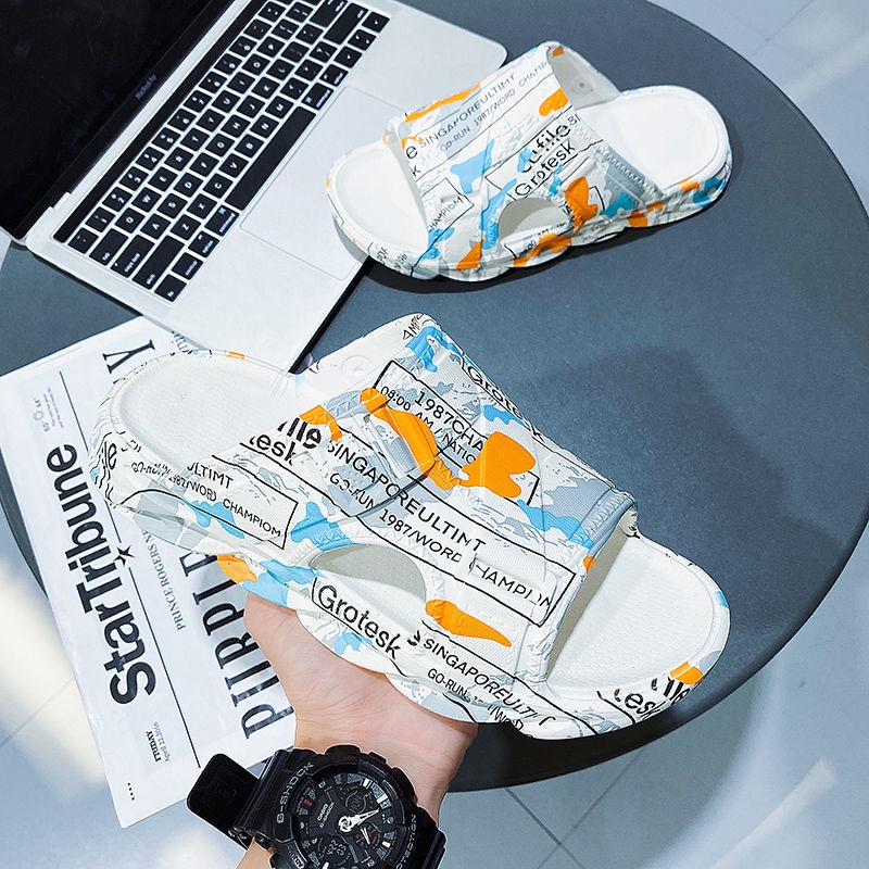 Dép Quai Ngang Đế Dày Chống Trượt Thời Trang Mùa Hè Cho Nam