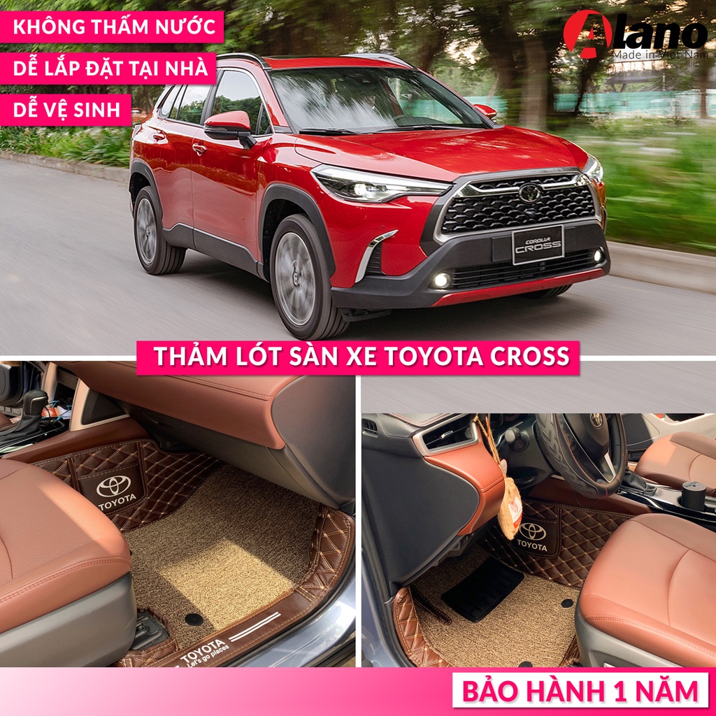 [Da 5D/6D Cao Cấp][Hình Thật] Thảm Lót Sàn Xe Ô Tô TOYOTA CROSS - Chống Nước, Chống bẩn, Dễ Lắp, Bảo Hành 1 Năm