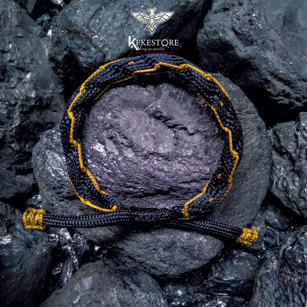 Vòng tay nam phong cách Vortex paracord màu Gold