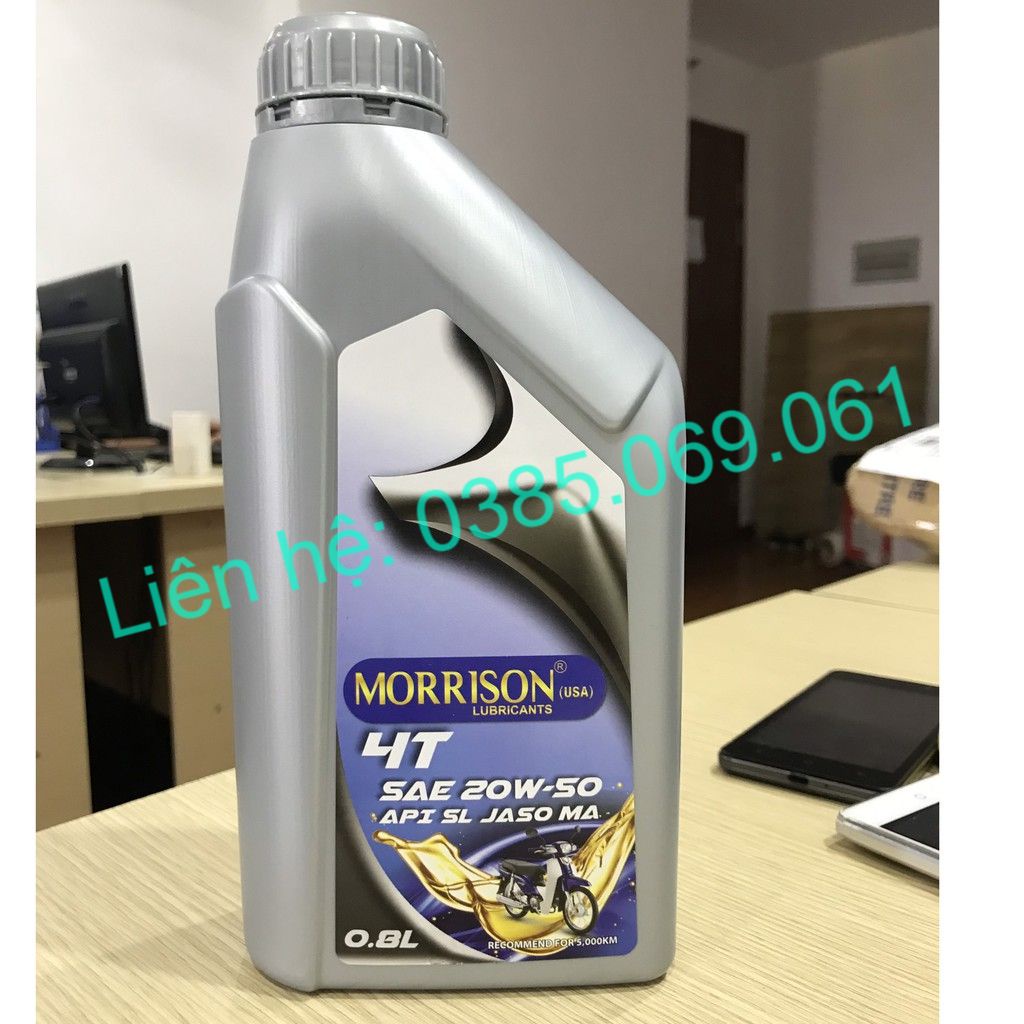 Dầu Nhớt Chuyên Dụng Cho Động Cơ, Máy Phát Điện, Xe Máy Morrison 10W40 SM/MA2