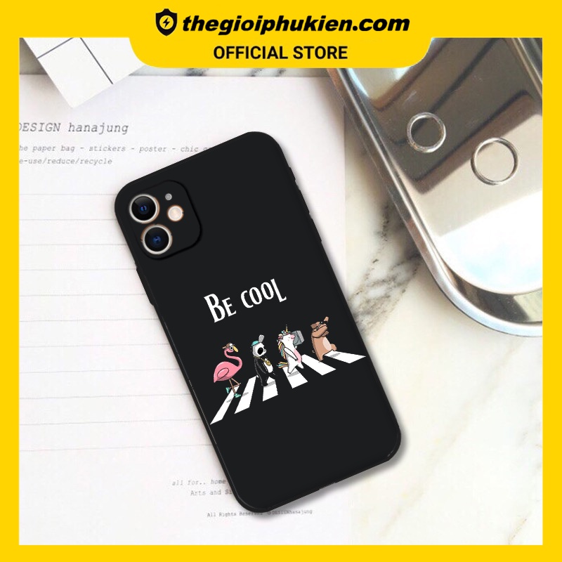 Ốp iphone - Ốp lưng iphone cạnh vuông bảo vệ camera be cool dành cho ip 6 đến 14promax - ng300