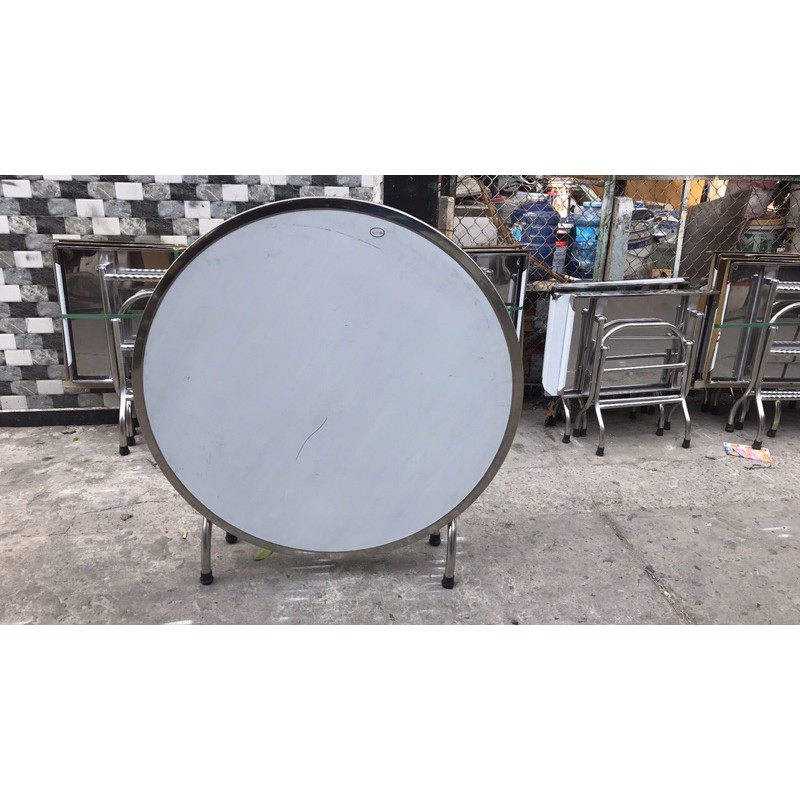 Bàn tròn 1m2 inox 304 dày 1mm siêu bền bỉ giá siêu sốc | BigBuy360 - bigbuy360.vn