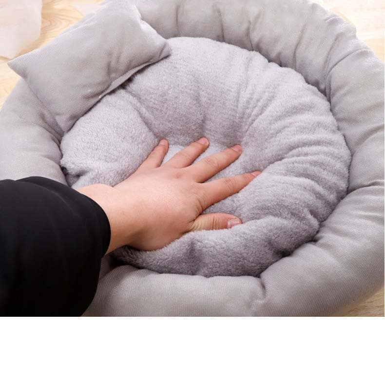 Đệm ấm cho chó mèo có thể tháo rời tặng kèm gối nằm