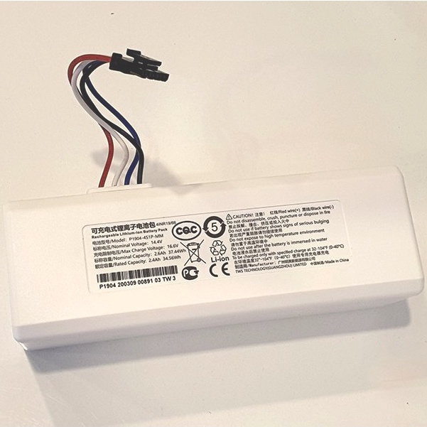 Pin Thay Thế Robot Hút Bụi Xiaomi Mijia 1C/ Pin Robot Mijia STYTJ01ZHM/ Pin Robot P1904 4S1P MM - Hàng Chính Hãng