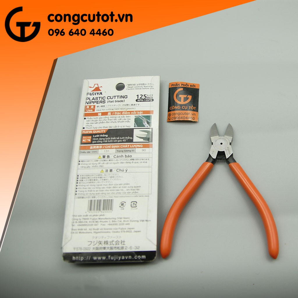 Kìm cắt nhựa FUJIYA APN-125FS 125mm Nhật Bản
