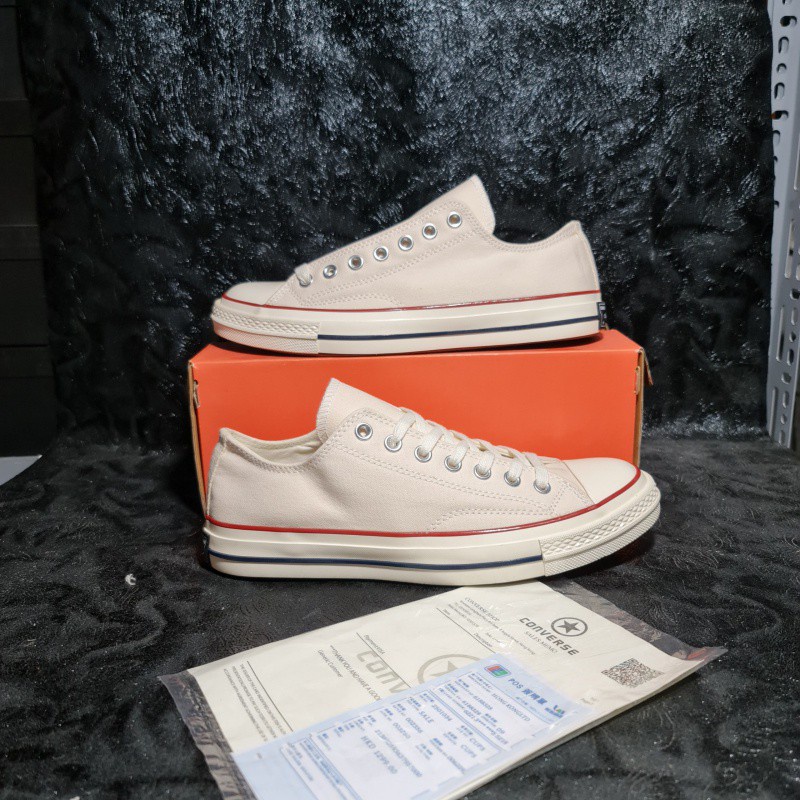 Giày converse 1970s trắng sữa nam nữ cổ thấp sneaker thể thao