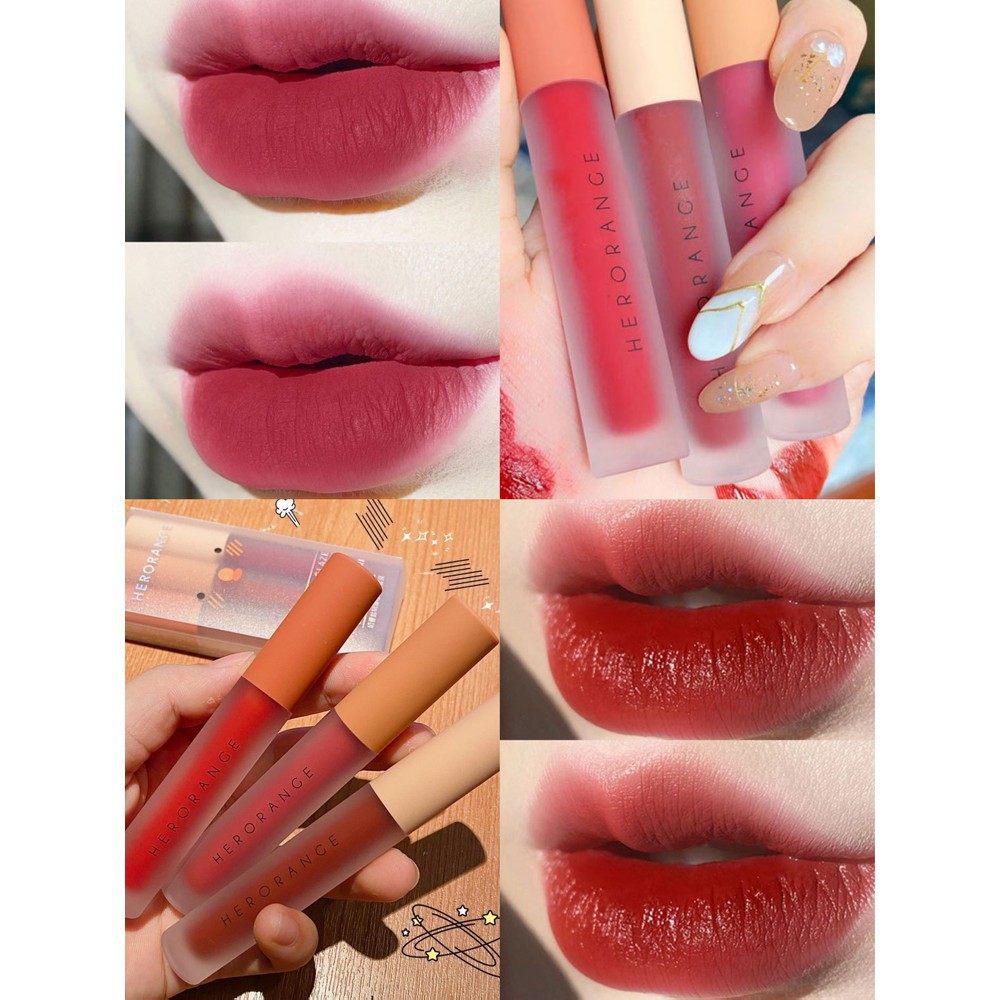 Set 3 Cây Son HERORANGE Kem Lỳ Không Trôi Không Lem Màu Hàng Nội Địa Trung Giá Rẻ Cho Học Sinh Sinh Viên 100gr | BigBuy360 - bigbuy360.vn