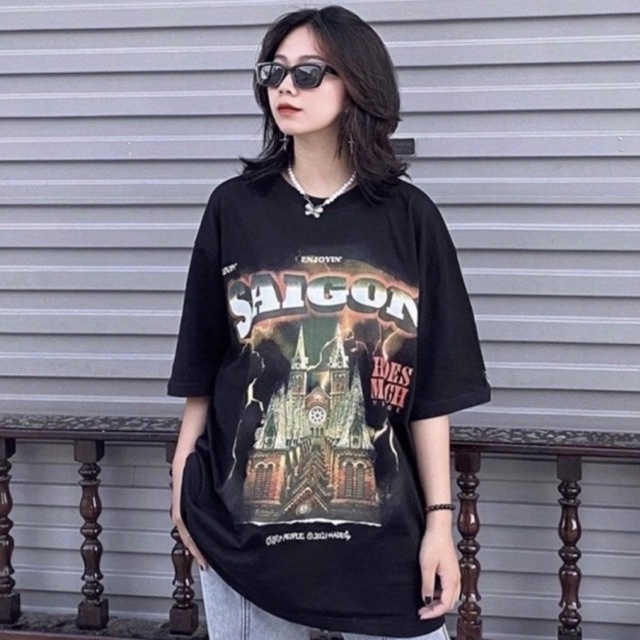 Áo Thun HADES SAIGON SPIRIT BLACK TEE Full Tag Hãng - DIONS STORE