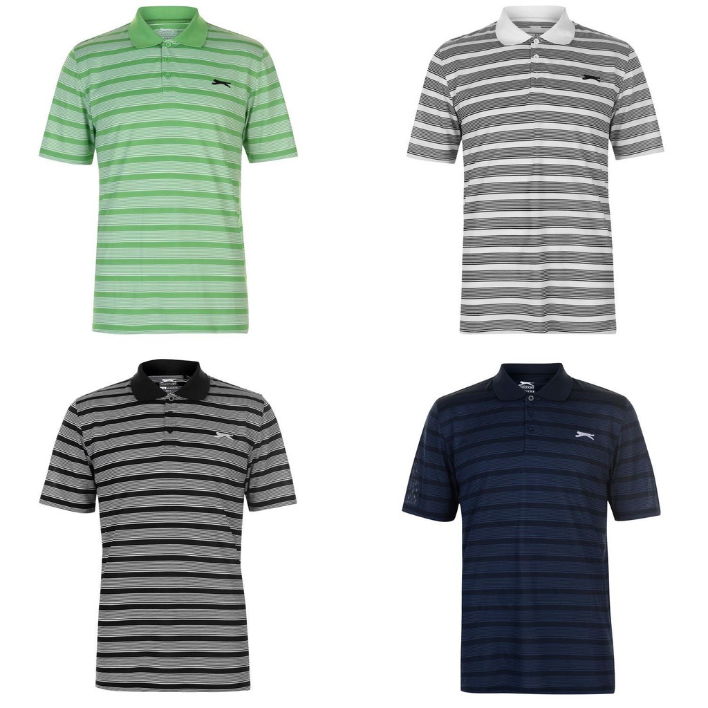 Áo thun nam Slazenger Stripe Polo - Hàng size châu Âu