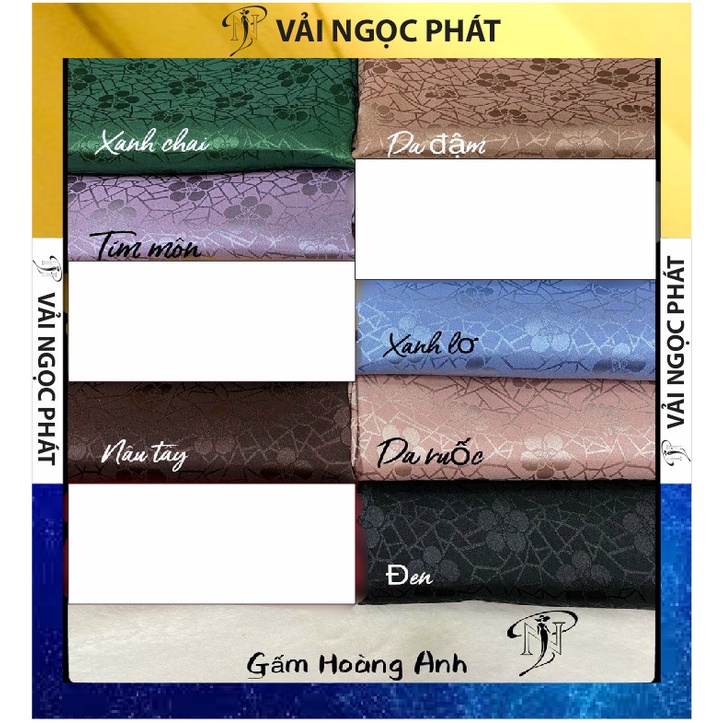Vải lụa hoàng anh mềm mịn rủ mát co giãn nhẹ