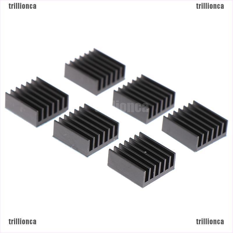 Set 10 Miếng Tản Nhiệt Bằng Nhôm Đen 14x14 X 6mm | BigBuy360 - bigbuy360.vn
