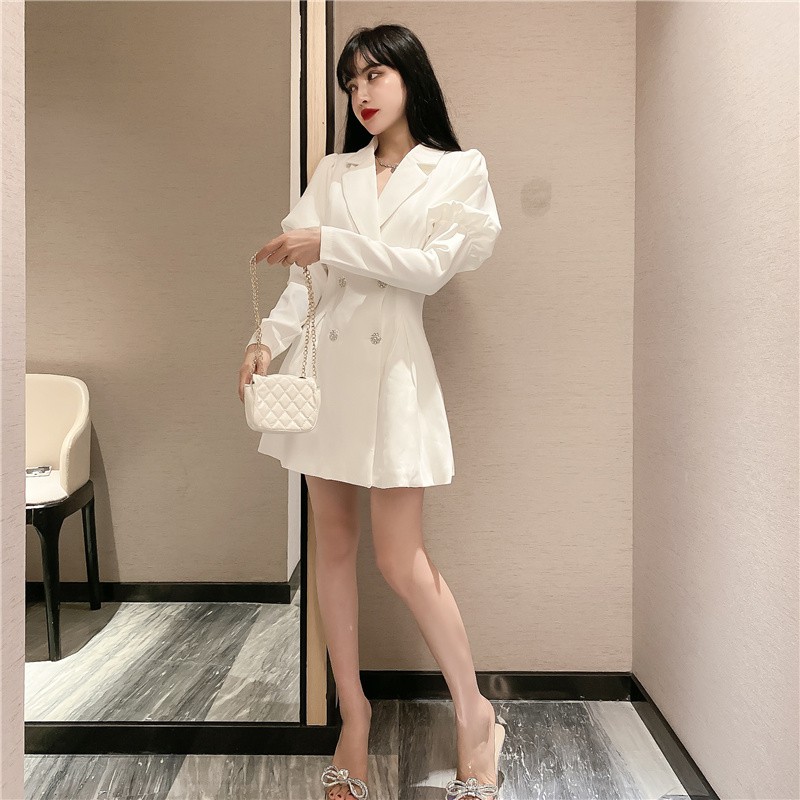 Đầm chữ a tay dài mini Emilyshop