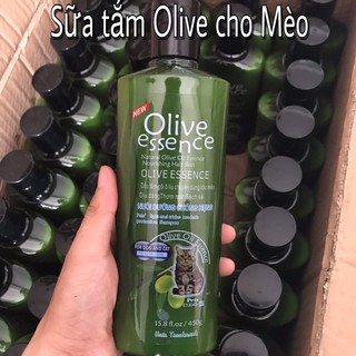 Sữa tắm cho mèo Olive Essence dưỡng lông chống rụng 450ml