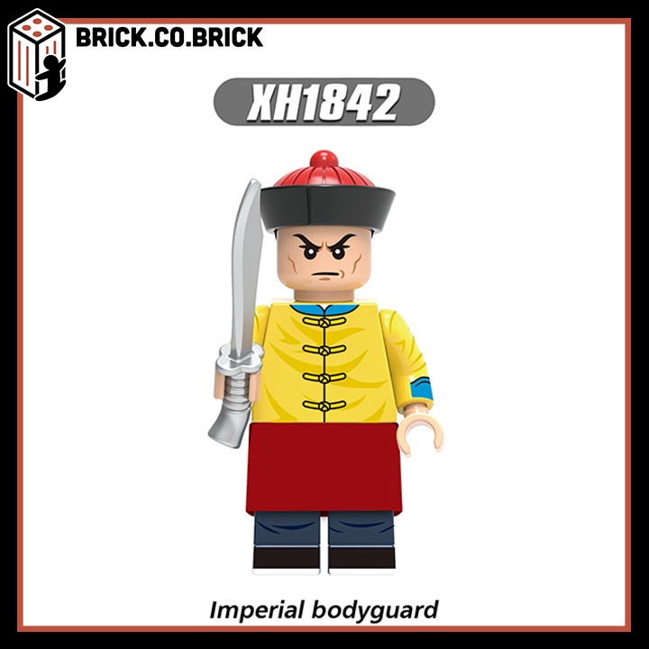 Lính Nhà Thanh Đồ chơi Lắp ráp Lính Trung Cổ Mô hình Minifigure Qin Dynasty Castle X0329
