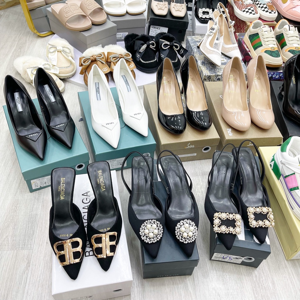 Sục cao gót Balenciaga 6cm Hàng Quảng Châu VIC fullbox túi giấy