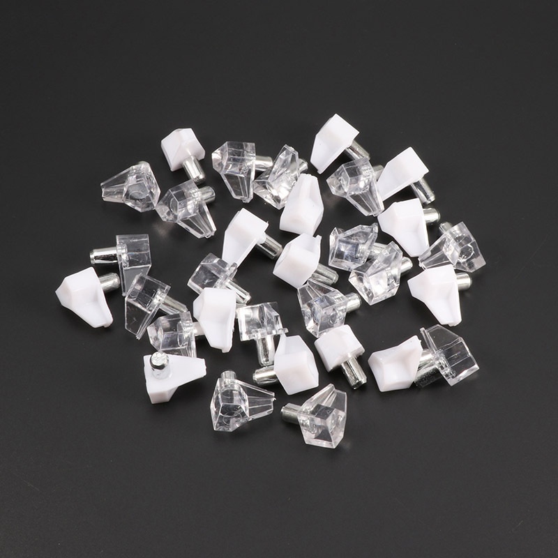 Set 20 đinh tán kèm giá đỡ bằng kim loại đa năng dễ lắp đặt cho kệ gỗ
