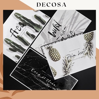 Giấy decal dán tường chống dầu nhựa pet in họa tiết DECOSA