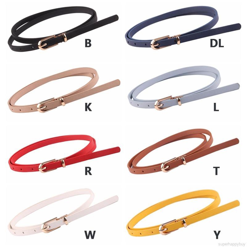 Thắt lưng mỏng màu trơn thời trang nữ tính