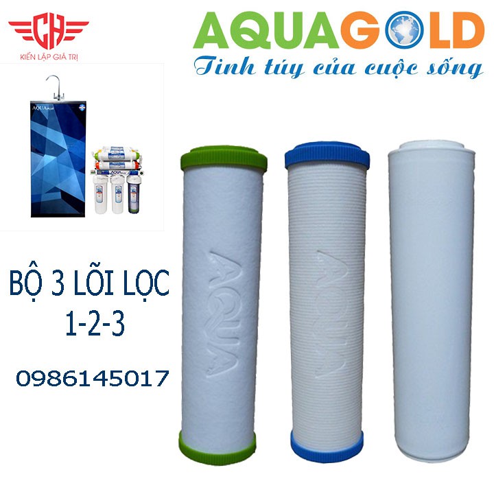 bộ lõi lọc nước aqua 1-2-3