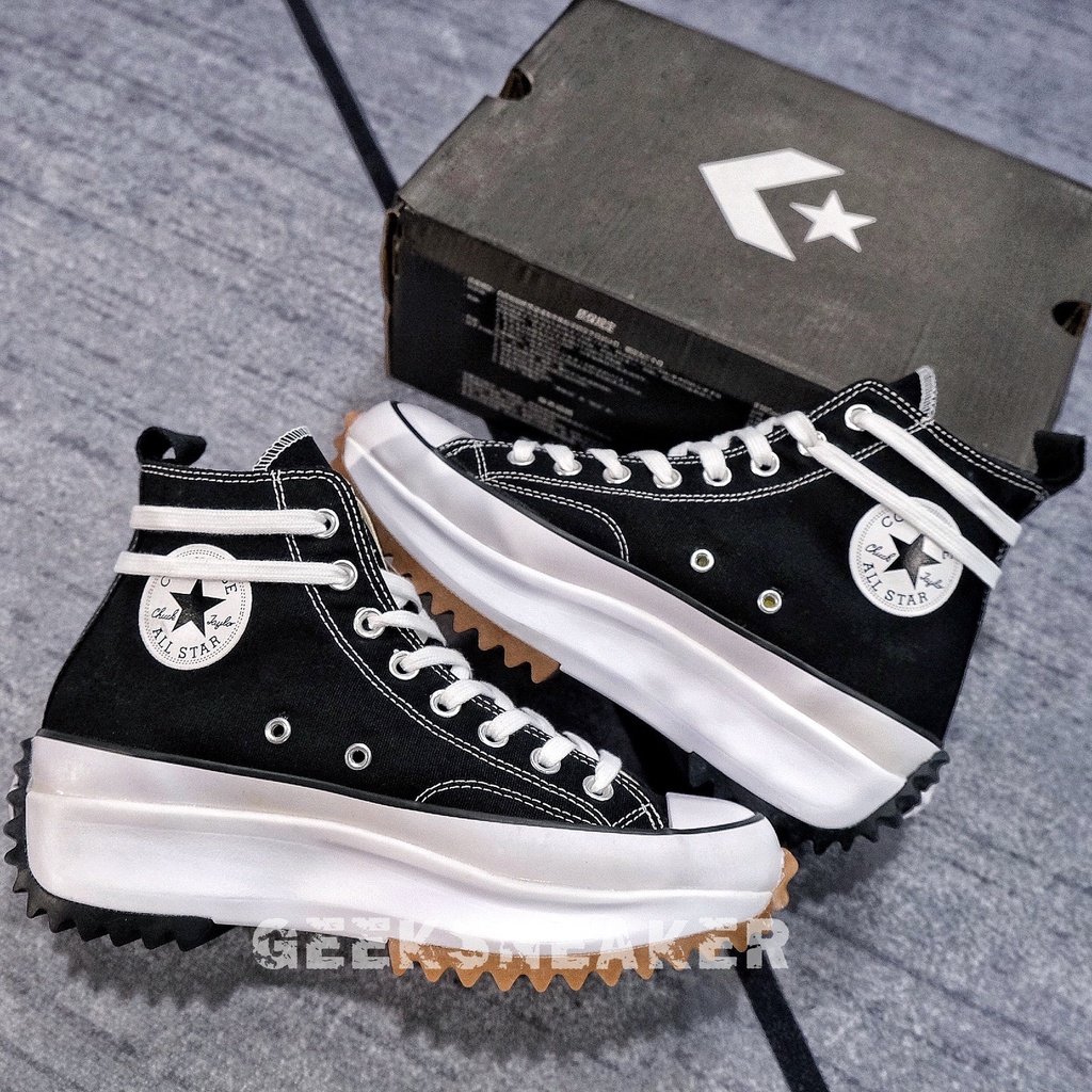 [GeekSneaker] Giày thể thao cổ cao Converse Run Hike Star Black White
