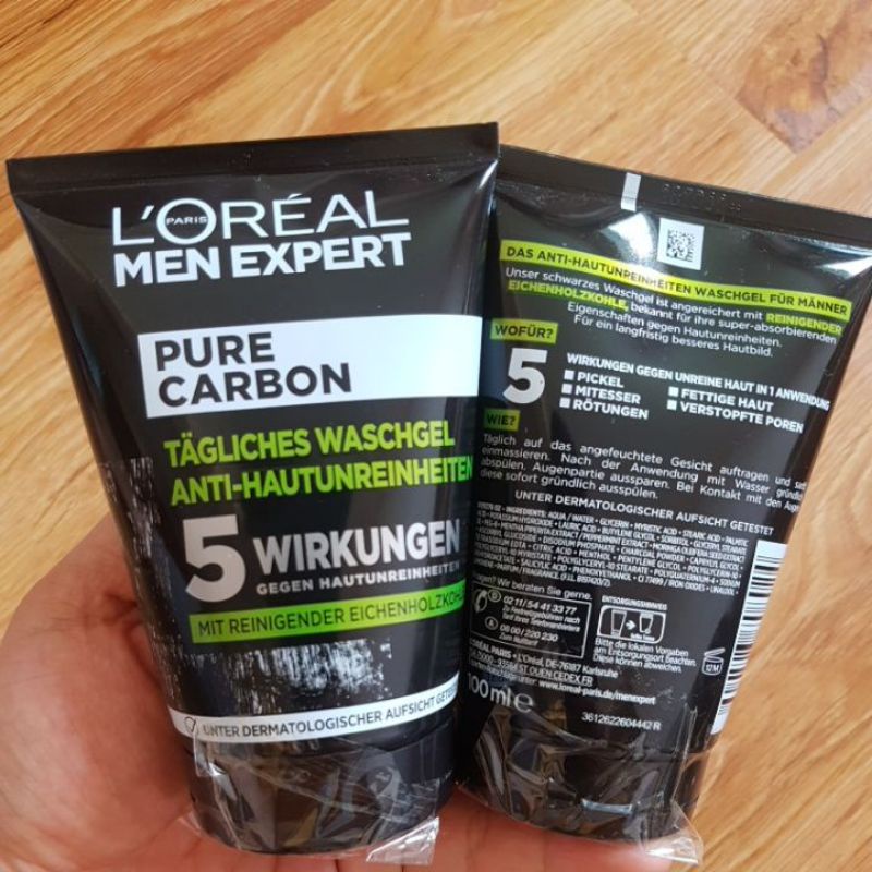 Sữa rửa mặt bùn khoáng Loreal Men Expert mẫu mới, xách tay Đức