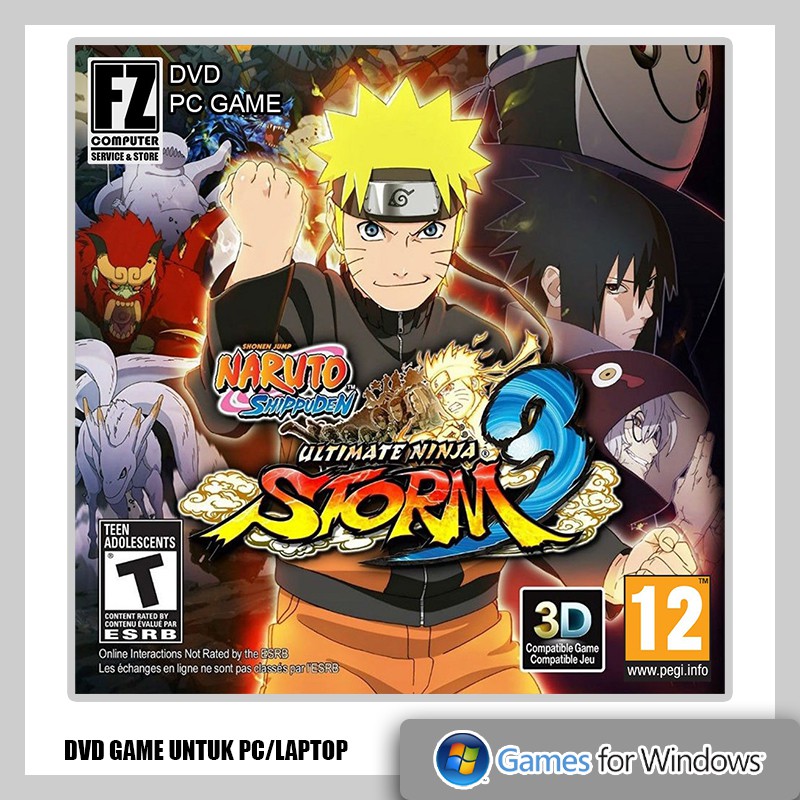 Bộ 3 Đĩa Dvd Game Naruto Ultimate Ninja Storm