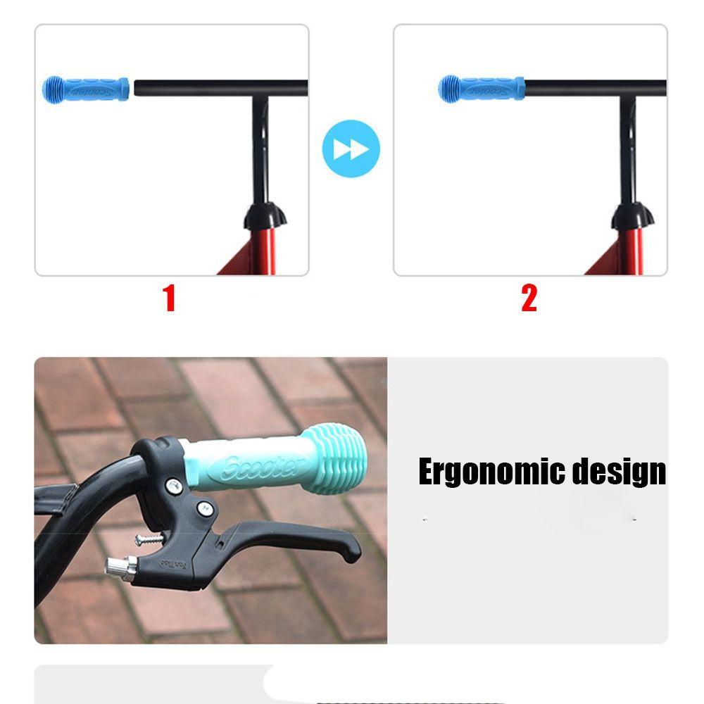 1 Cặp Bọc Tay Lái Xe Đạp Trẻ Em Bằng Cao Su Chống Trượt Nhiều Màu