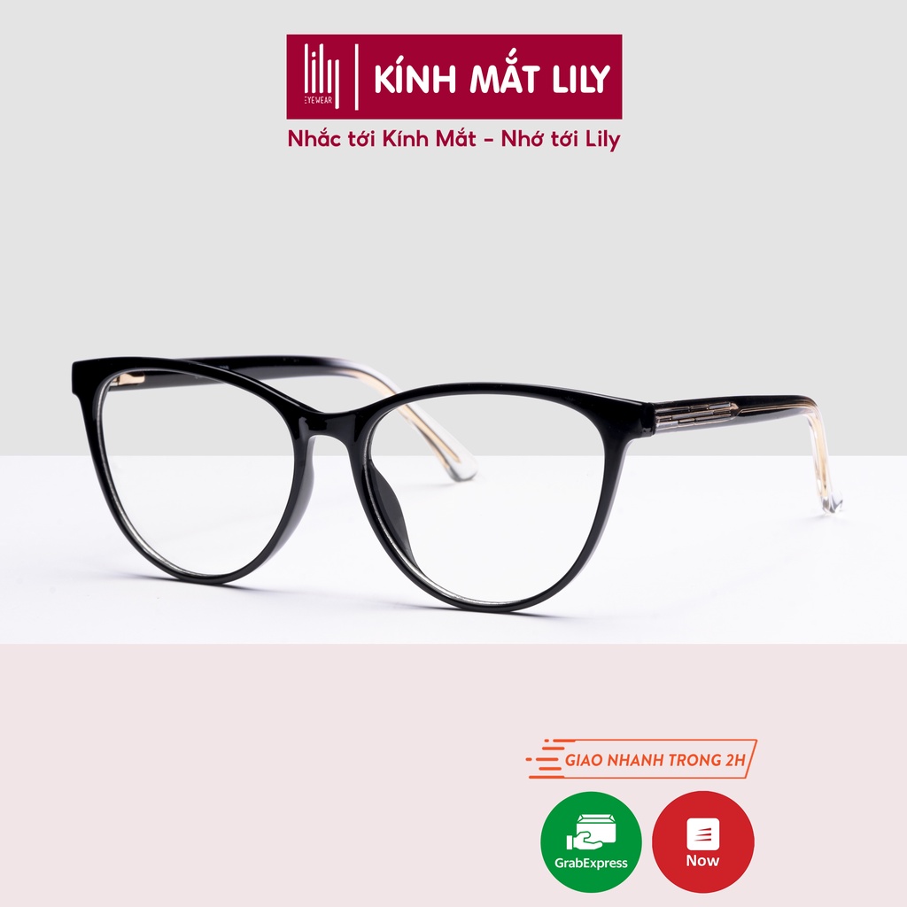 Gọng kính mắt mèo nữ LILYEYEWEAR chất liệu nhựa cao cấp màu sắc thời trang 7507