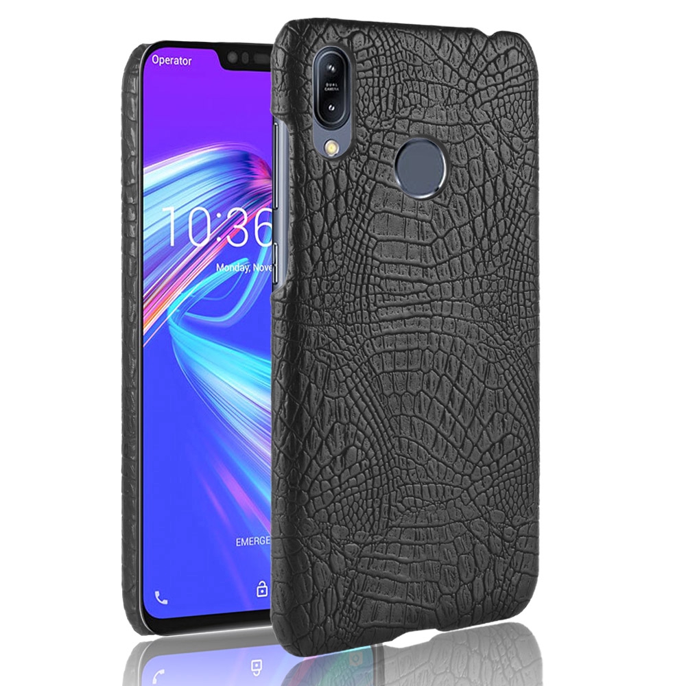 Asus Zenfone Max M2 ZB633KL X01AD Casing Fashion Crocodile Pattern Hard PC PU Leather Back Cover Hard Plastic Case Phone Cover