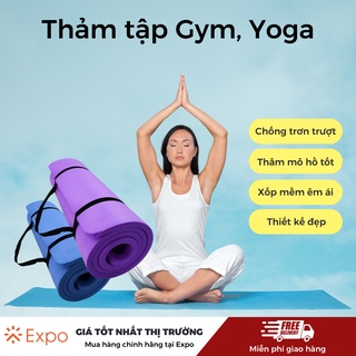 Thảm tập yoga, thảm tập gym cao cấp chống trơn trượt