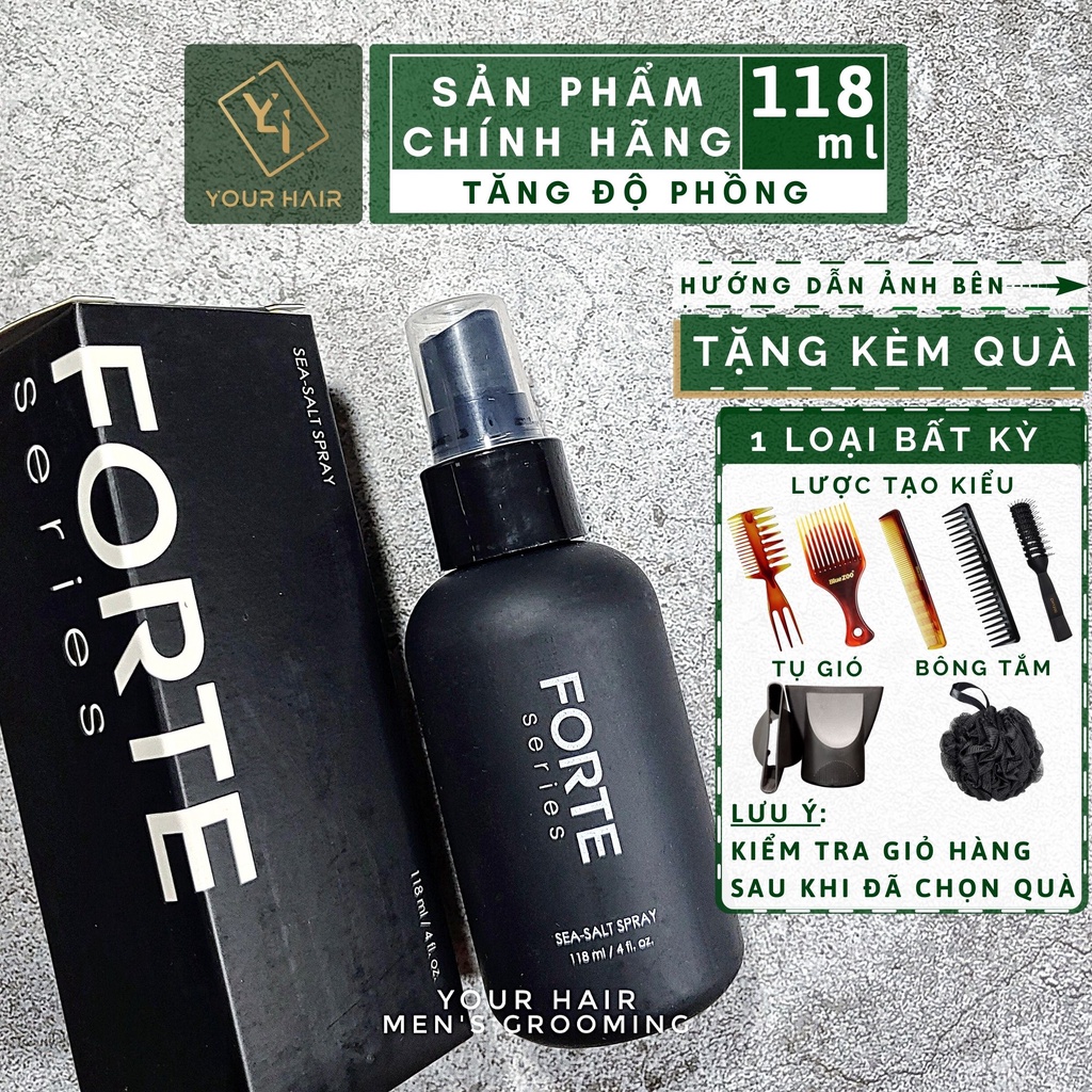 Xịt tăng độ phồng cho tóc Forte Series Sea Salt Spray - 118ml
