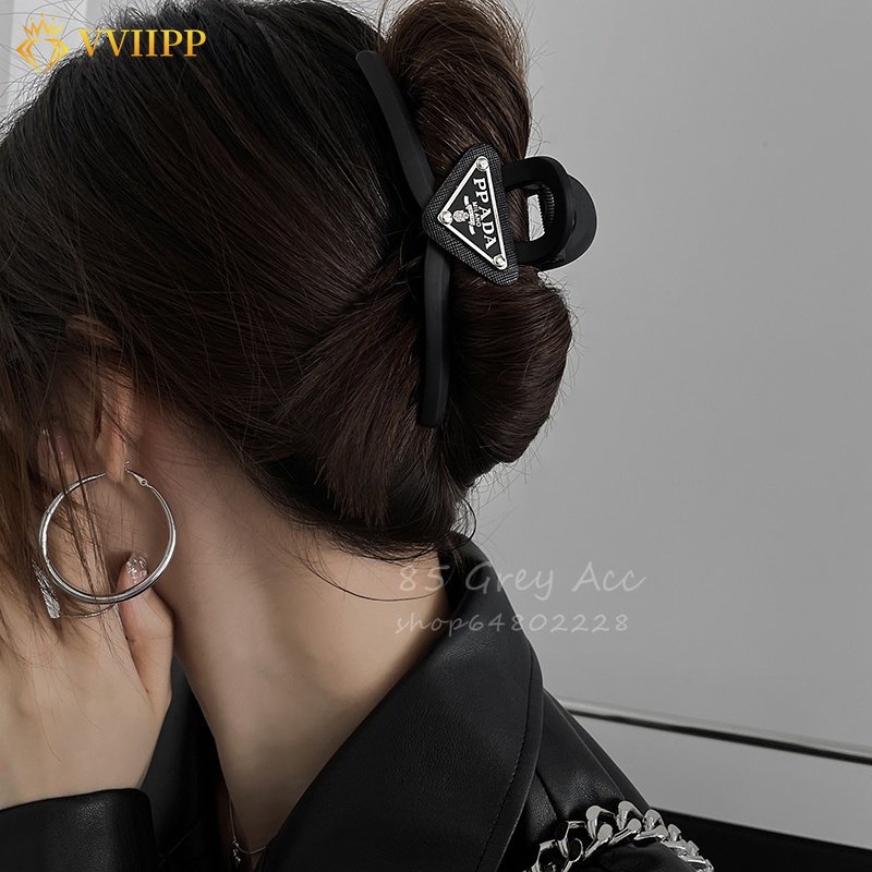 Kẹp Tóc Càng Cua Hình Vuông Cỡ Lớn Bằng Nhựa Đơn Giản Cho Nữ