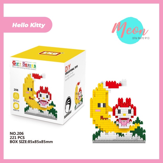 Xếp hình Hello Kitty - Miniblock lego hello kitty size S