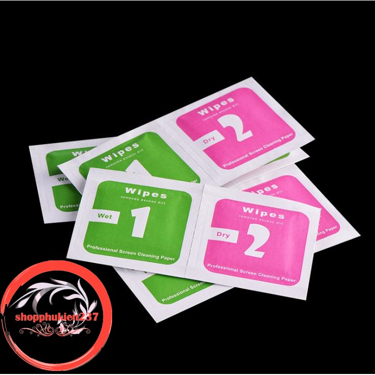 [Freeship toàn quốc từ 50k] COMBO MIẾNG LAU MÀN HÌNH ĐIỆN THOẠI ( GÓI 1 KHÔ - 1 ƯỚT )