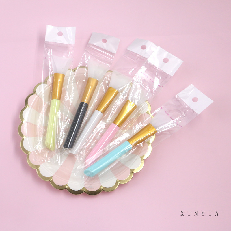 [Hàng mới về] Cọ silicon mềm trộn đắp mặt nạ bùn tiện dụng 5 màu lựa chọn