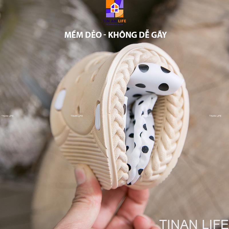 Dép Nữ Đi Biển Nơ Chấm Bi Êm Chân, Bám Sàn Không Trơn Trượt