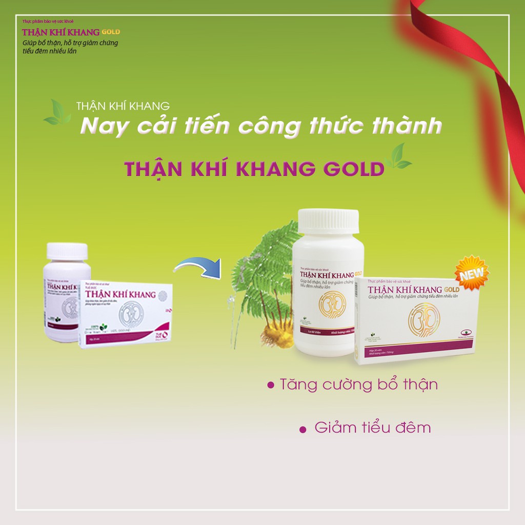Thận Khí Khang Gold hỗ trợ cho người hay tiểu đêm nhiều lần & chức năng thận kém