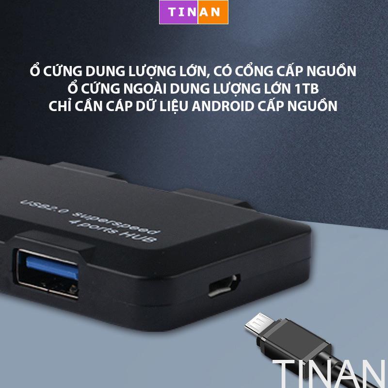 Hub Chia 4 Cổng USB 3.0 Tốc Độ Cao N608, Đầu Cắm USB/ TYPE C