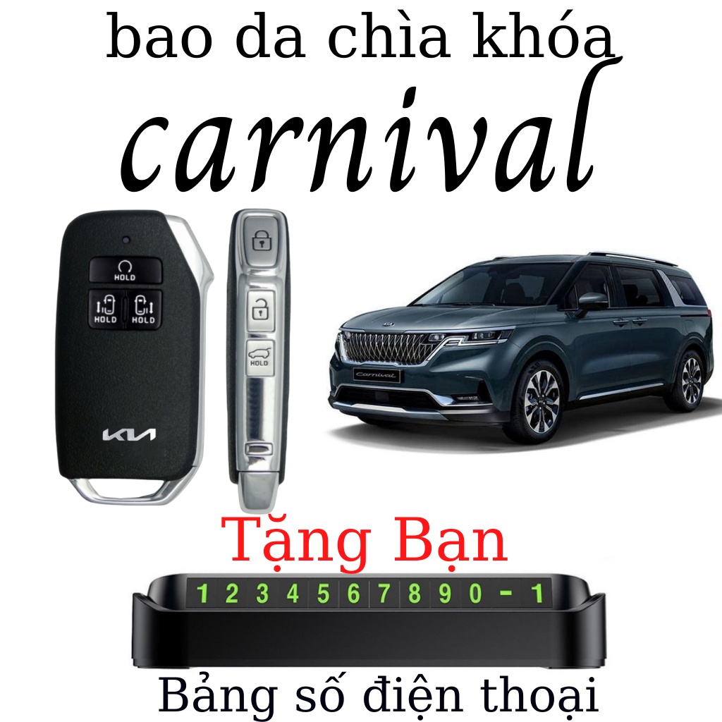 ốp chìa khóa carnival.Bao da chìa khóa kia carnival (CNV Móc D)