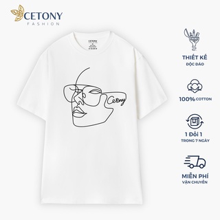 Áo Thun Tay Lỡ, Áo Phông Unisex Cô Nàng Chín Chắn 100 % Cotton Compack Look Inside Collection Cetony Fasihion