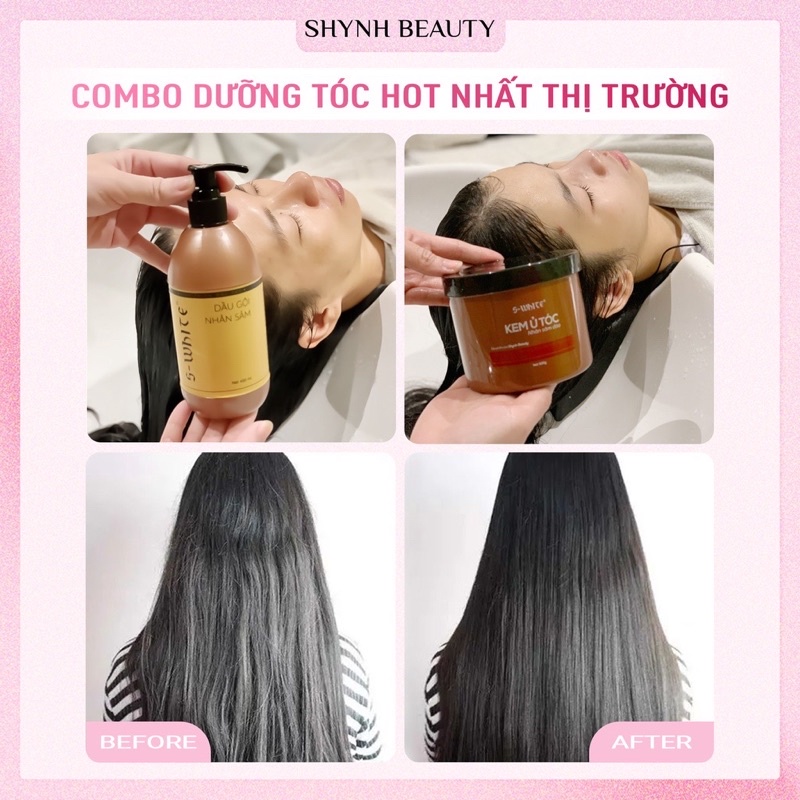Sản phẩm ủ mẫu mới phục hồi tóc hư tổn Swhite