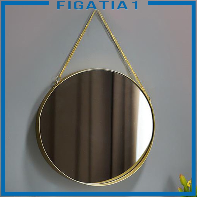 Gương Nhỏ Khung Kim Loại Treo Tường Trang Trí Nhà Tắm Phong Cách Vintage figatia1