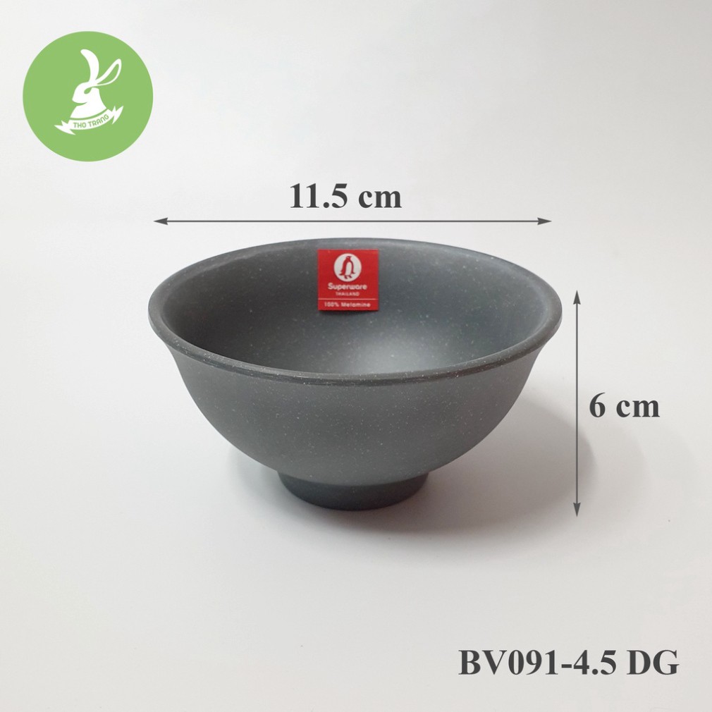 Chén cơm màu nhám Superware Thái Lan đủ size, đủ màu