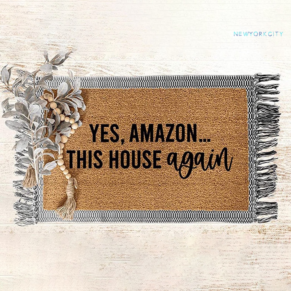 Thảm Chùi Chân Chống Trượt In Chữ Trang Trí Phòng Khách