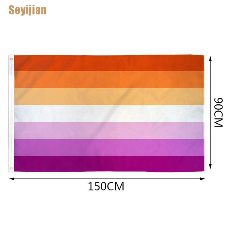 Lá Cờ Biểu Tượng Của Gay Lesbian Kích Thước 90X150Cm
