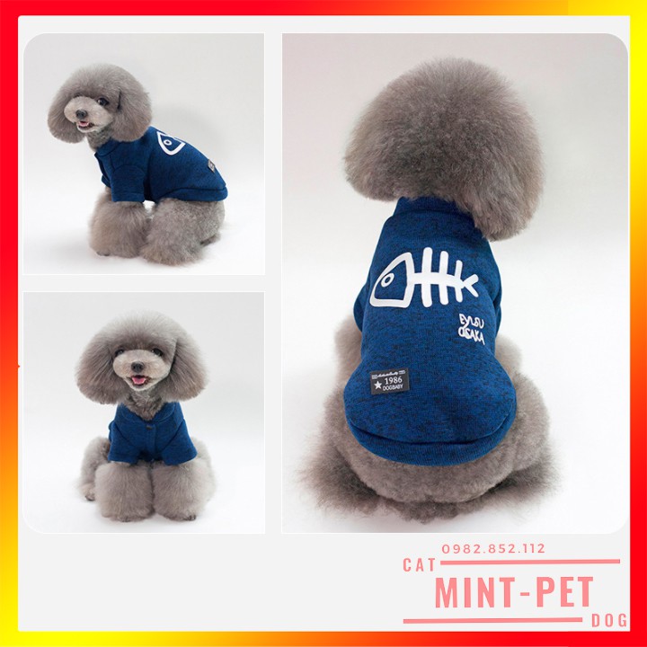 Áo Mùa Đông Thời Trang Cho Thú Cưng Chó Mèo - Chất Len Hàng Đẹp #MintPet