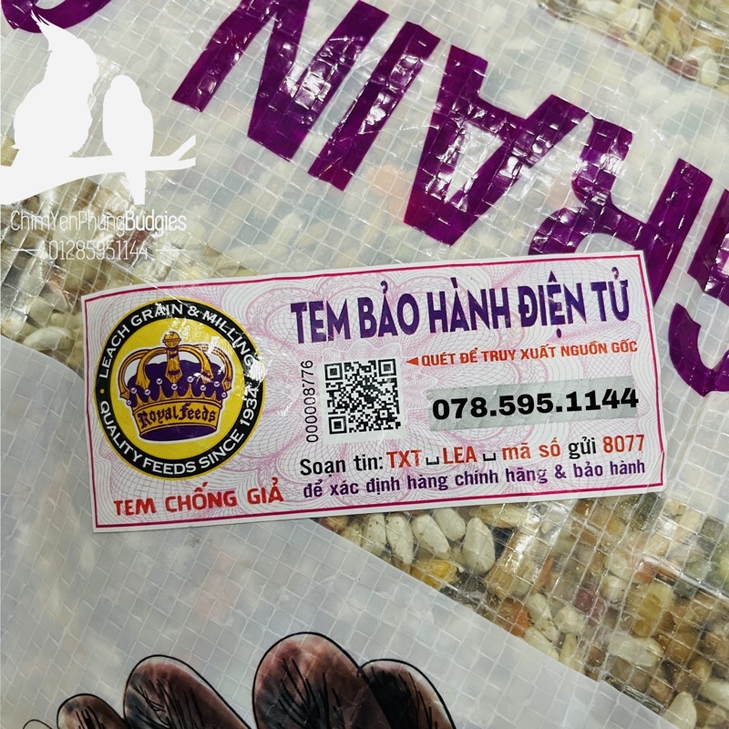 Ngũ cốc nhập Royal Feeds cho Gà Đá nguyên bao 22,68kg, xuất xứ: Mỹ 🇺🇸 (Có hình tem chống hàng giả đi kèm)