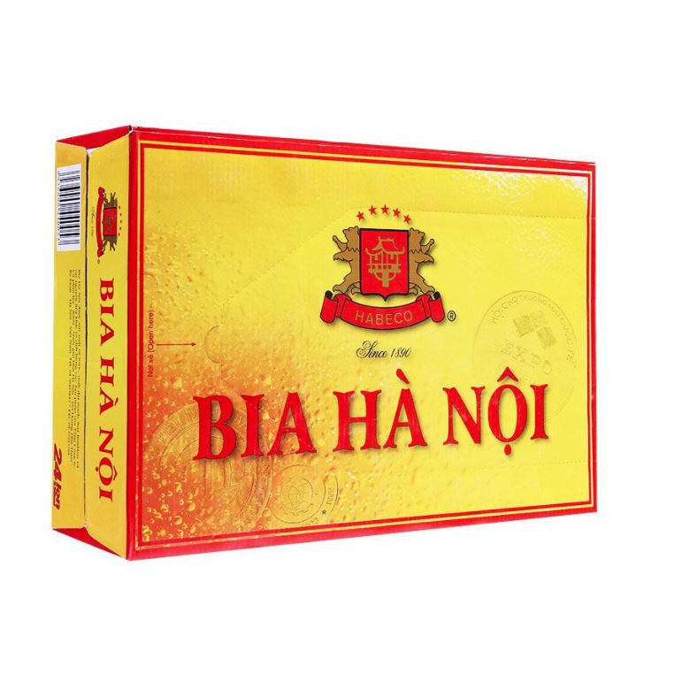 Thùng 24 Lon Bia Hà Nội 330ml