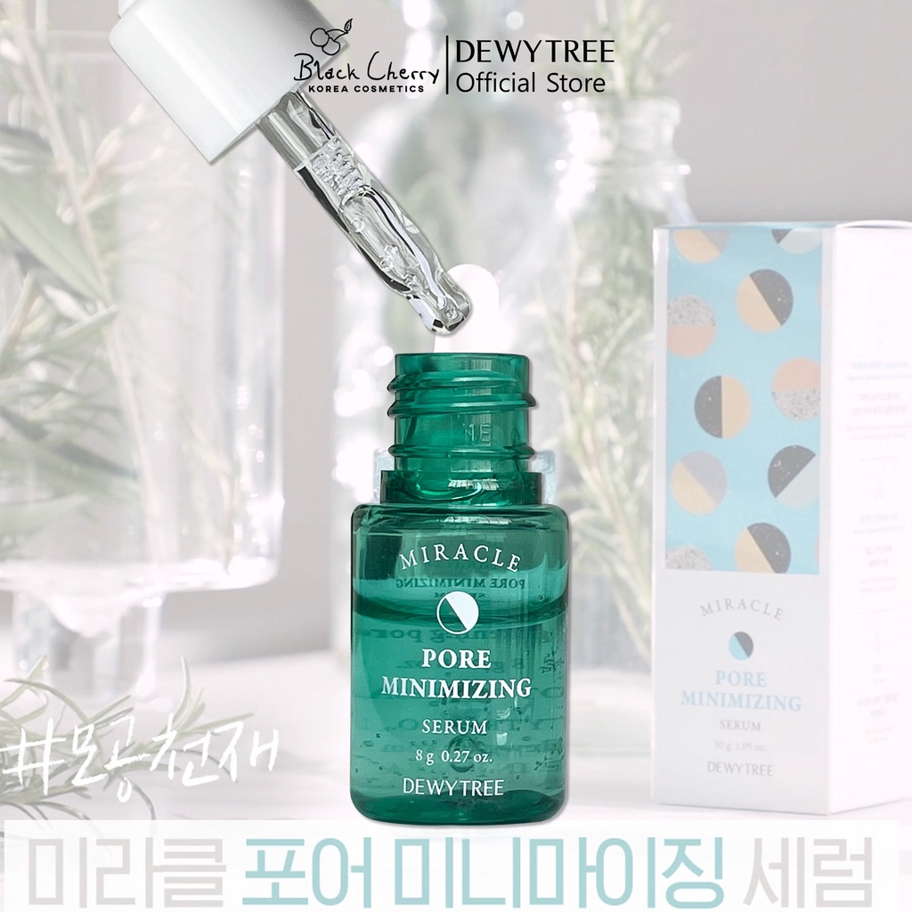 Tinh chất dưỡng trắng da trà xanh cấp ẩm se khít lỗ chân lông và chống lão hóa Dewytree Serum Mini Size 8g