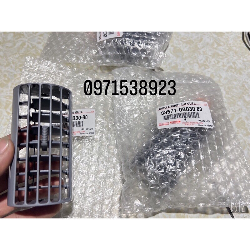 6 CỬA GIÓ ĐIỀU HOÀ GIÀN LẠNH SAU TOYOTA ZACE XỊN CHÍNH HÃNG 88571-0B030-B0